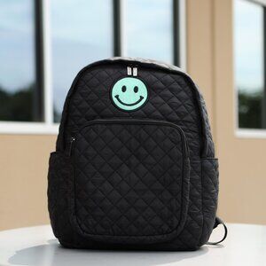 NWT Black Embroidered Laptop Backpack